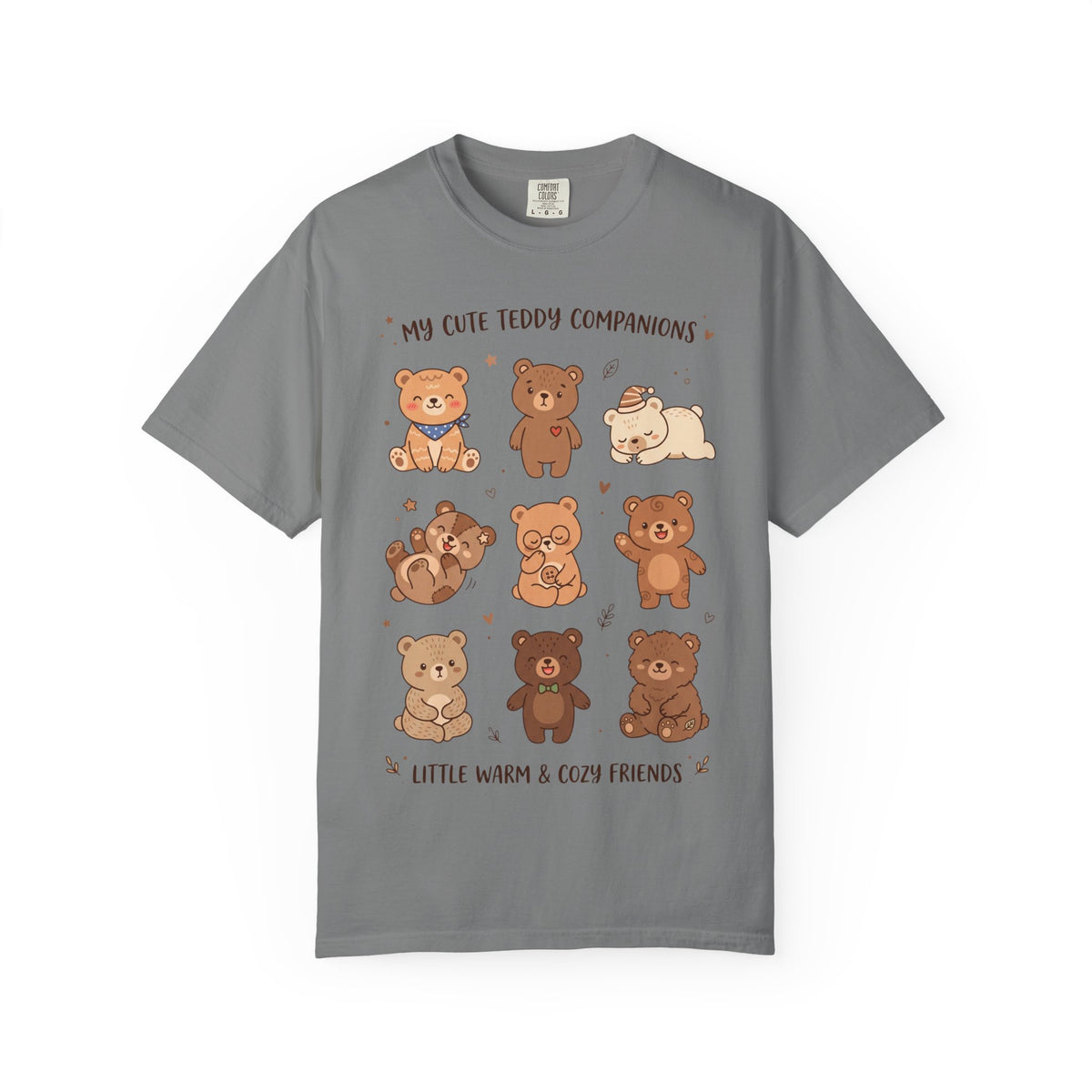 T-Shirt — Cute Teddy Companions Graphic Tee ("My Cute Teddy Companions — Little Warm & Cozy Friends")