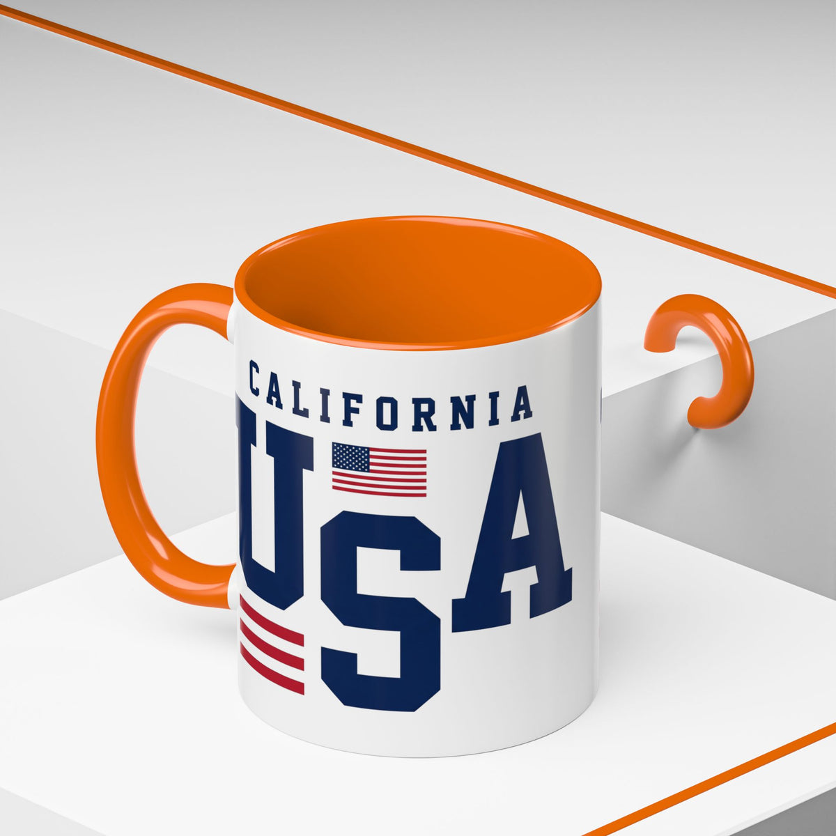 USA California Coffee Mug — Patriotic Accent 11/15oz