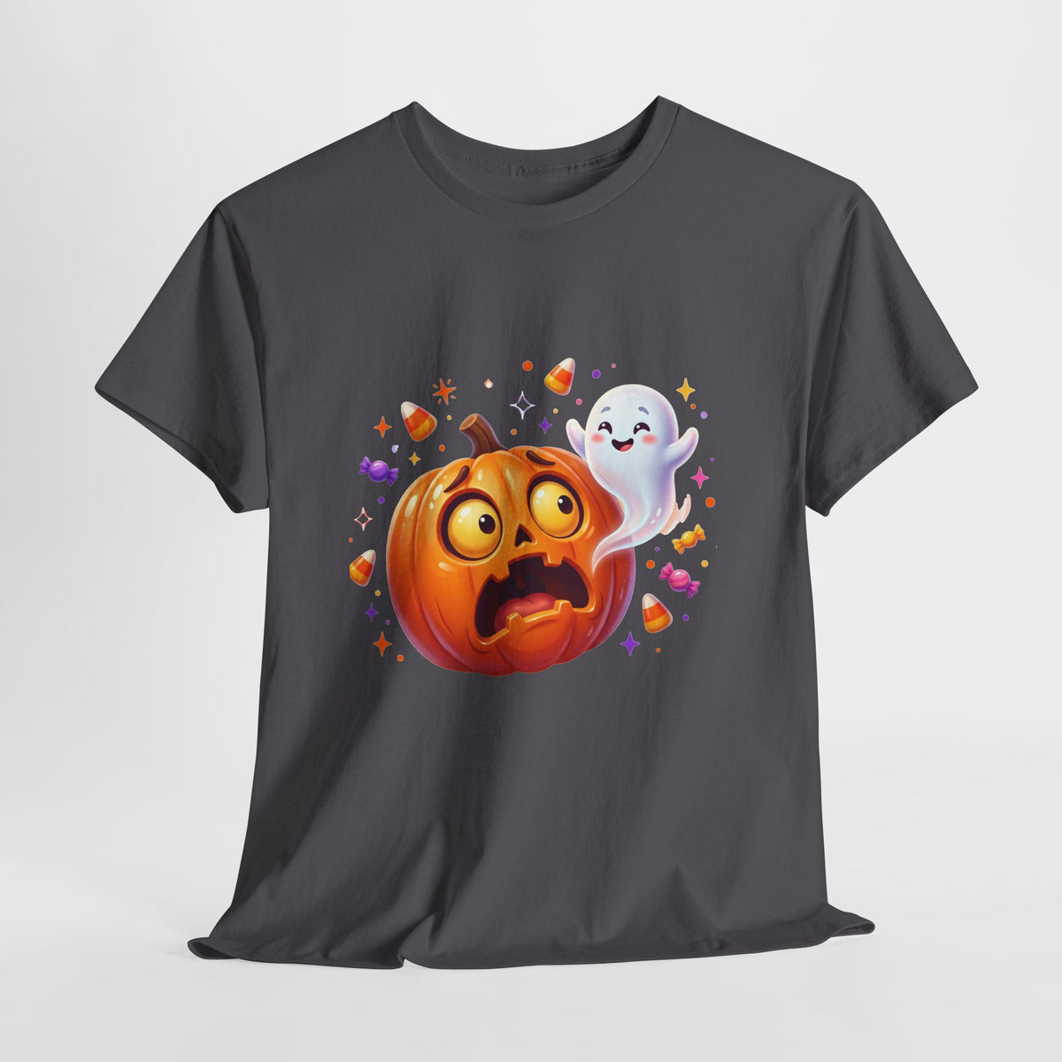 Halloween Pumpkin & Friendly Ghost T-Shirt