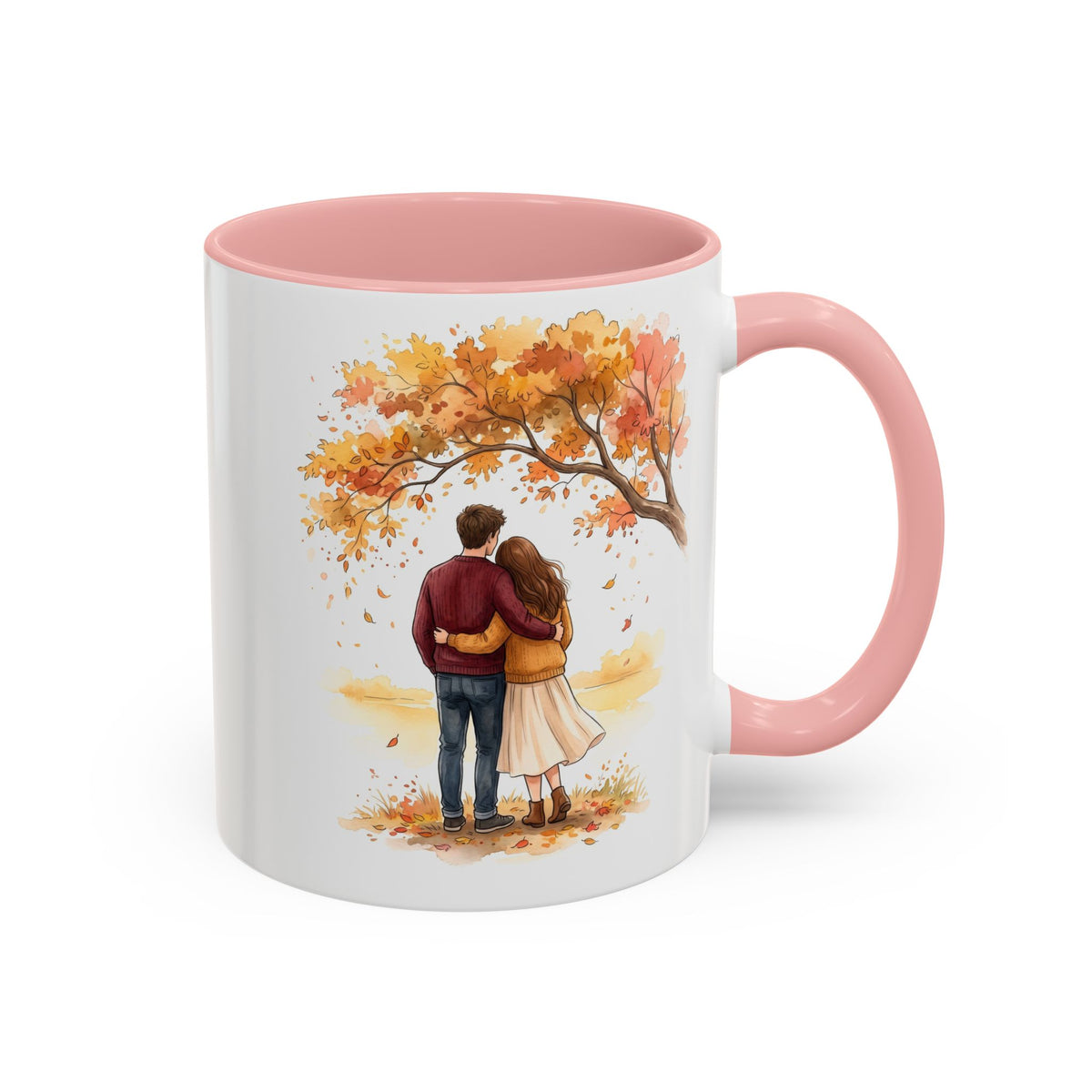 Autumn Couple Under Tree Coffee Mug