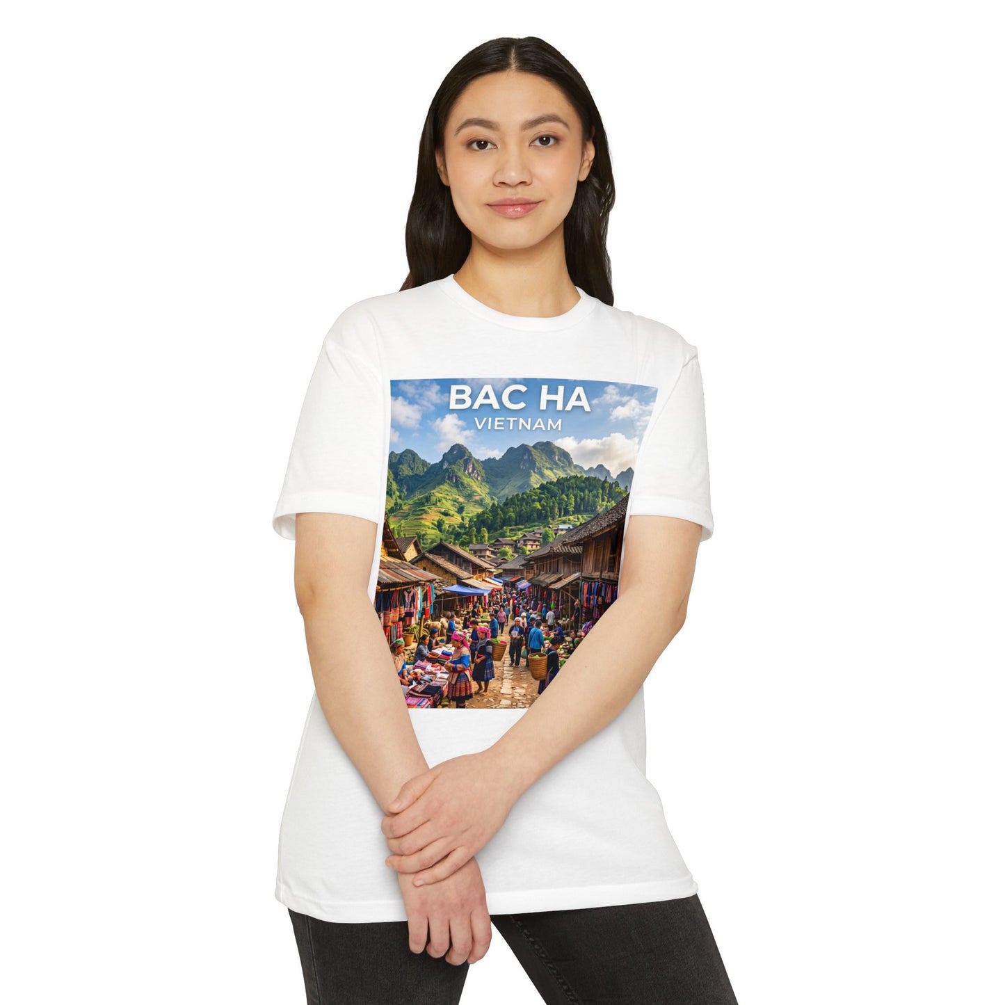 Bac Ha Vietnam Market Photo T-Shirt — Vietnamese Travel Souvenir Tee