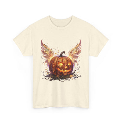 Halloween Pumpkin Tee — Winged Jack-O'-Lantern Graphic Shirt