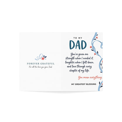 To My Dad Greeting Card – Forever Grateful Father’s Day Card