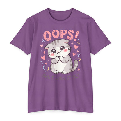 Oops! Cute Kitty Graphic T-Shirt — Adorable Cat Tee for Cat Lovers