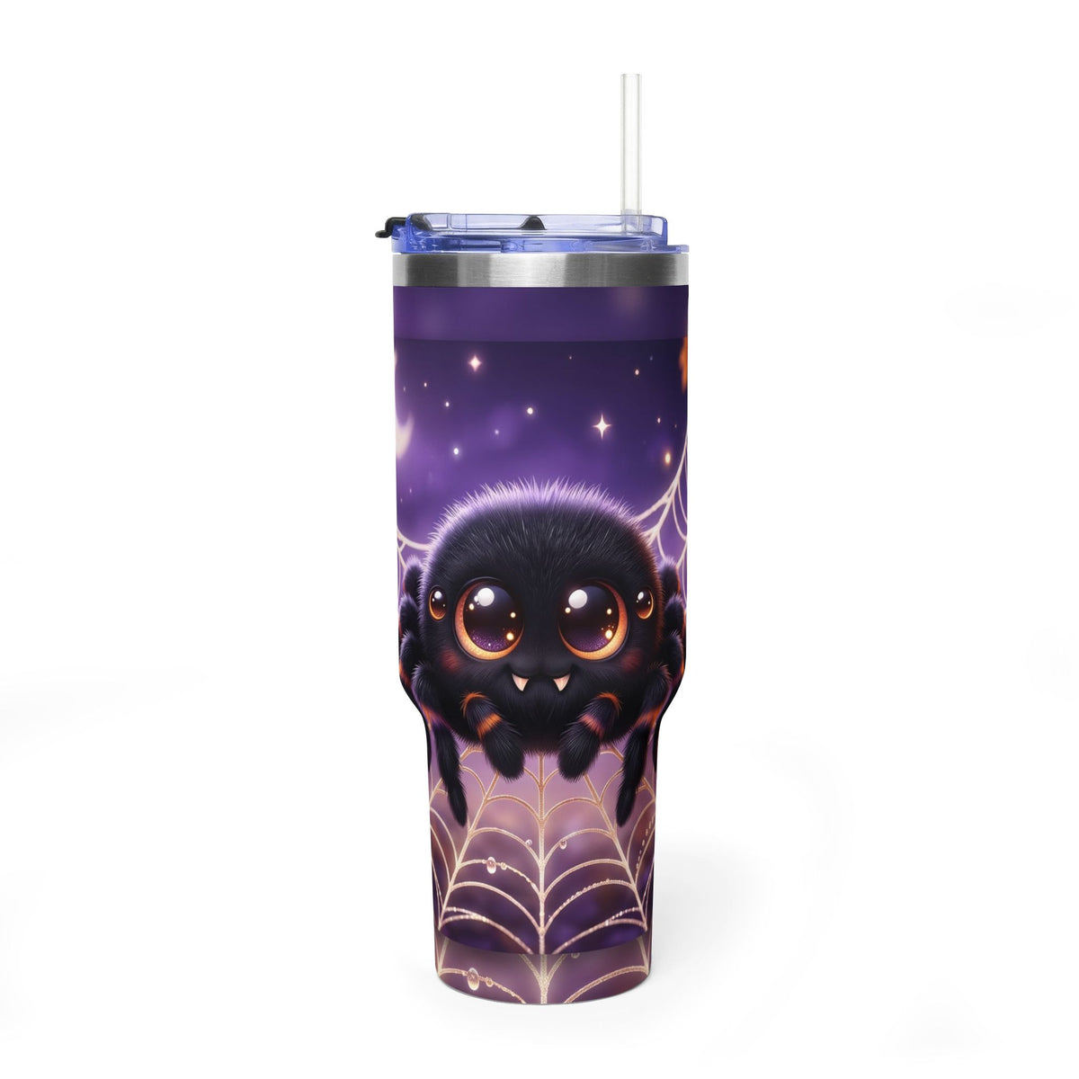 40oz Spider Web Moon Tumbler