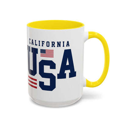 USA California Coffee Mug — Patriotic Accent 11/15oz
