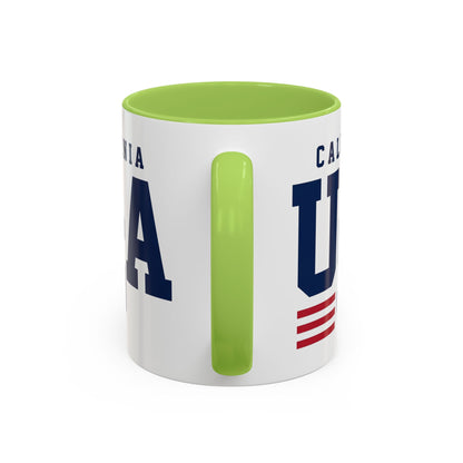USA California Coffee Mug — Patriotic Accent 11/15oz