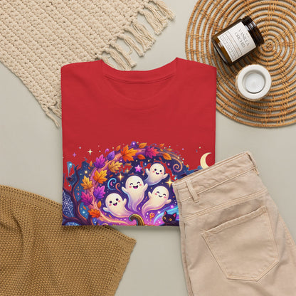 Halloween Pumpkin & Ghosts T-Shirt — Cute Spooky Jack-O'-Lantern Tee