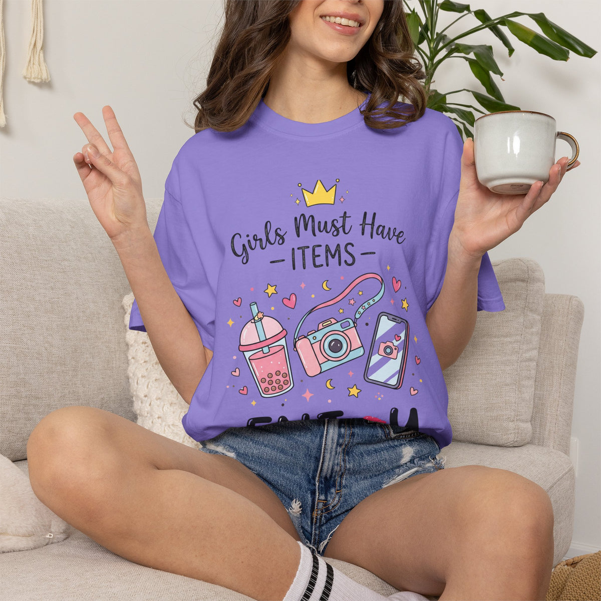 Girls Must Have Items "Enjoy" Graphic T-Shirt