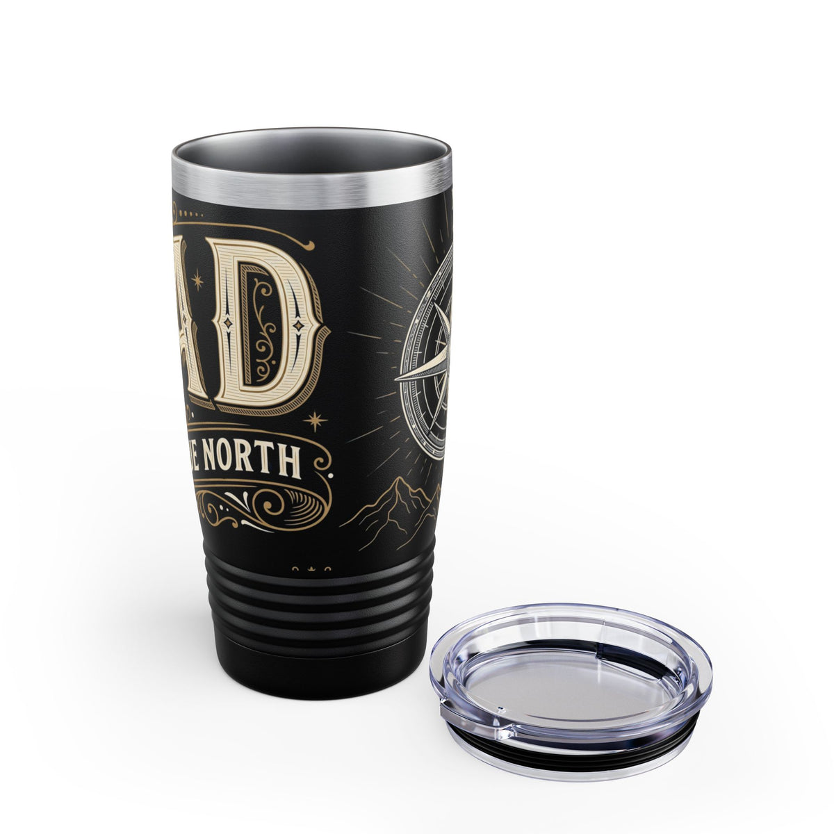 20oz Black and Gold “Dad” Ringneck Tumbler