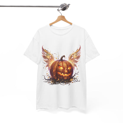 Halloween Pumpkin Tee — Winged Jack-O'-Lantern Graphic Shirt
