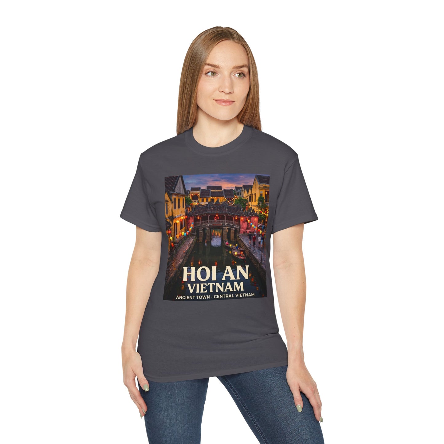 Hoi An Vietnam Travel T-Shirt — Ancient Town Night Scene Tee