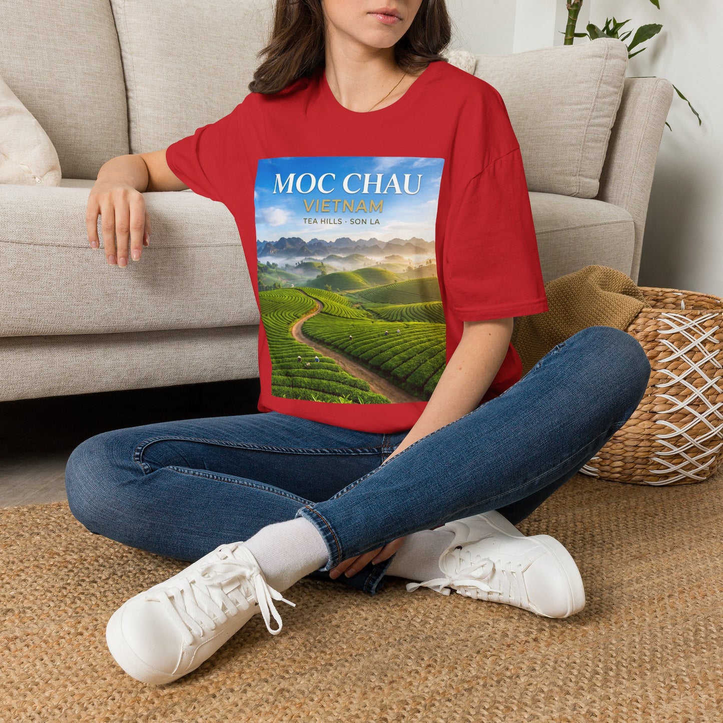 Moc Chau Vietnam Tee – Tea Hills of Son La Scenic Travel T-Shirt