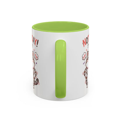 Funny Cat Mug - "Not Today! I'm Done" Accent Coffee Mug (11/15oz)