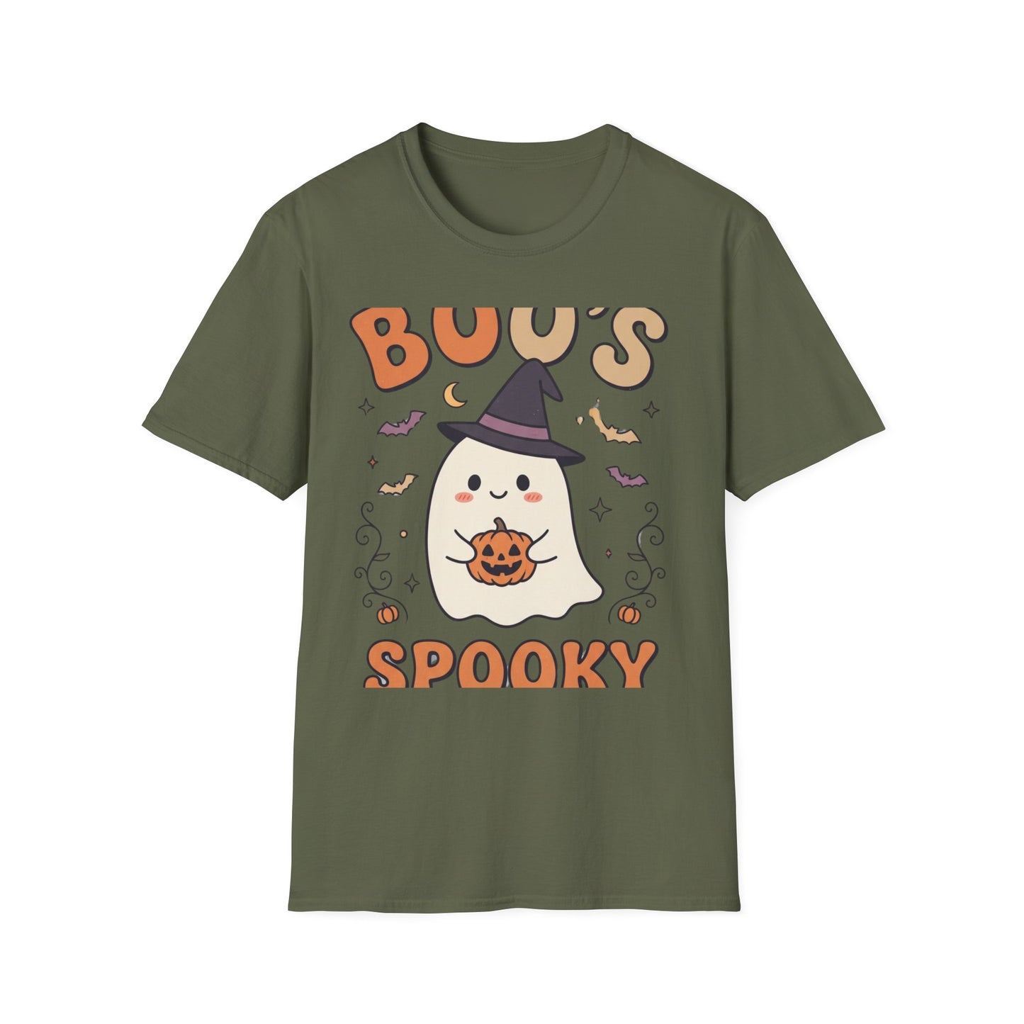 Halloween Ghost T-Shirt — "Boo's Spooky" Cute Witch Ghost Graphic