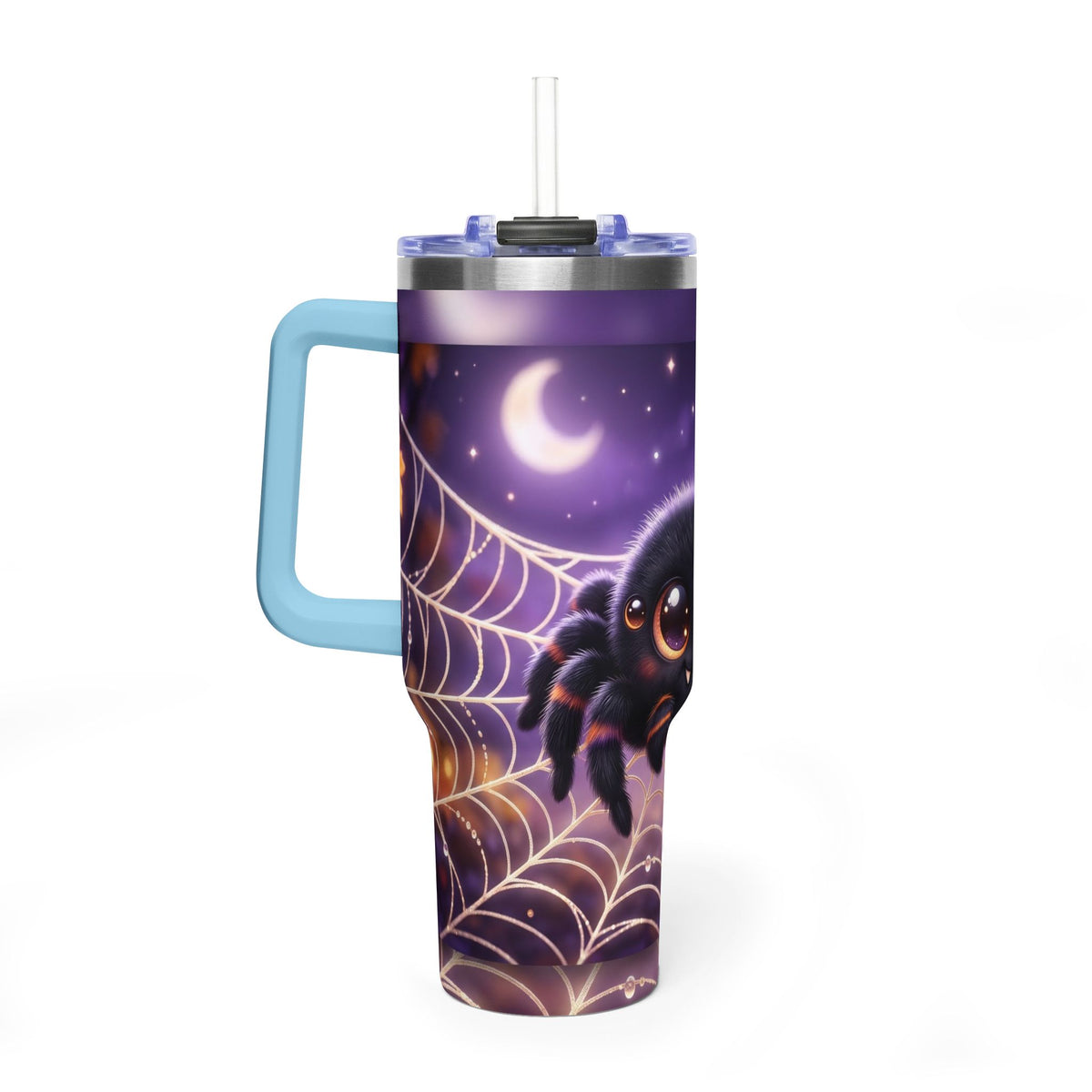40oz Spider Web Moon Tumbler