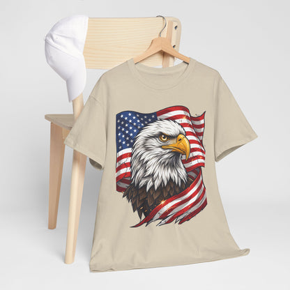 Patriotic Eagle T-Shirt – American Flag Bald Eagle Graphic Tee