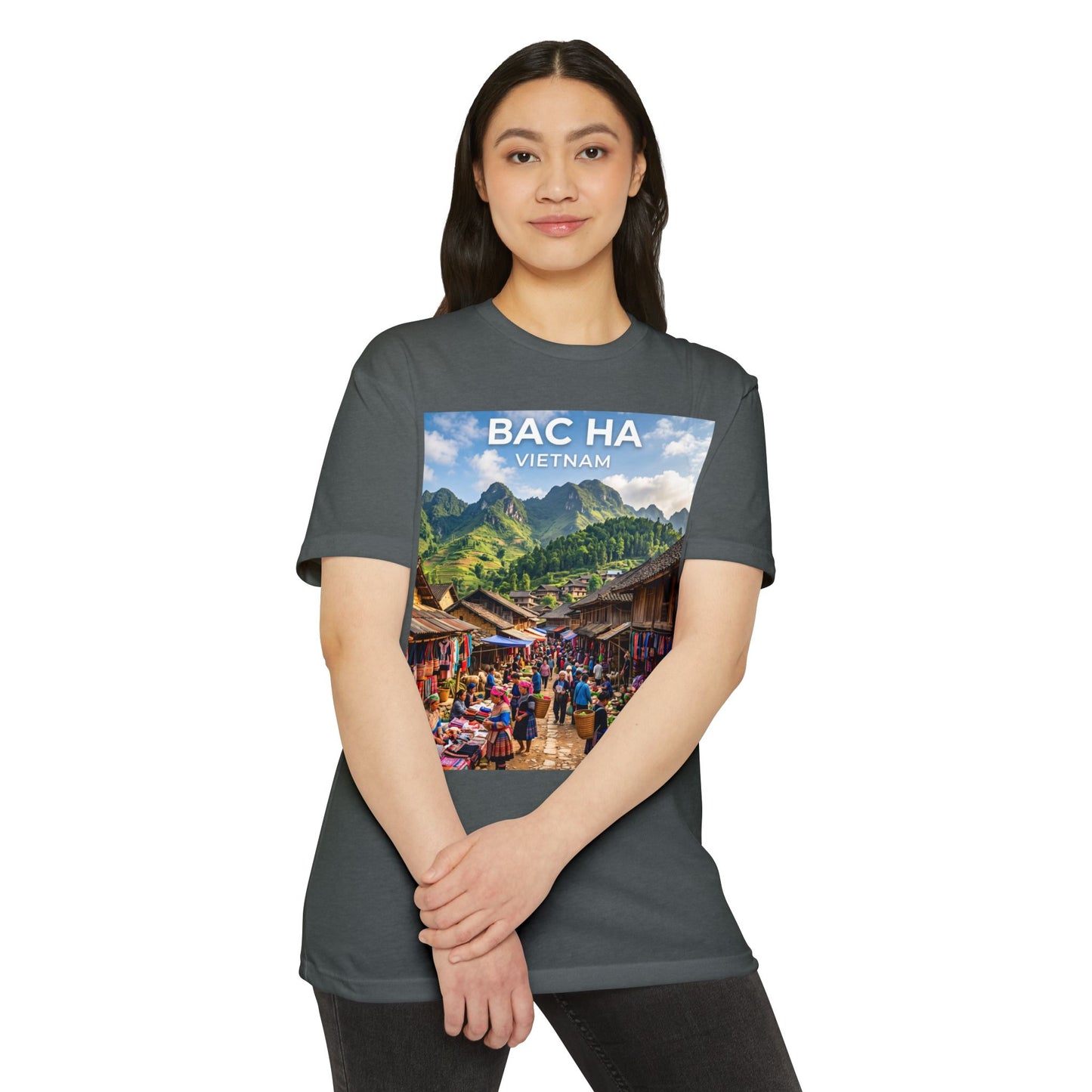 Bac Ha Vietnam Market Photo T-Shirt — Vietnamese Travel Souvenir Tee