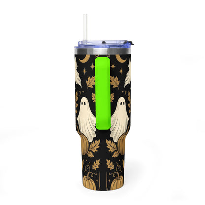 Let’s Get Spooky Halloween Ghosts & Pumpkins 40oz Thermal Tumbler