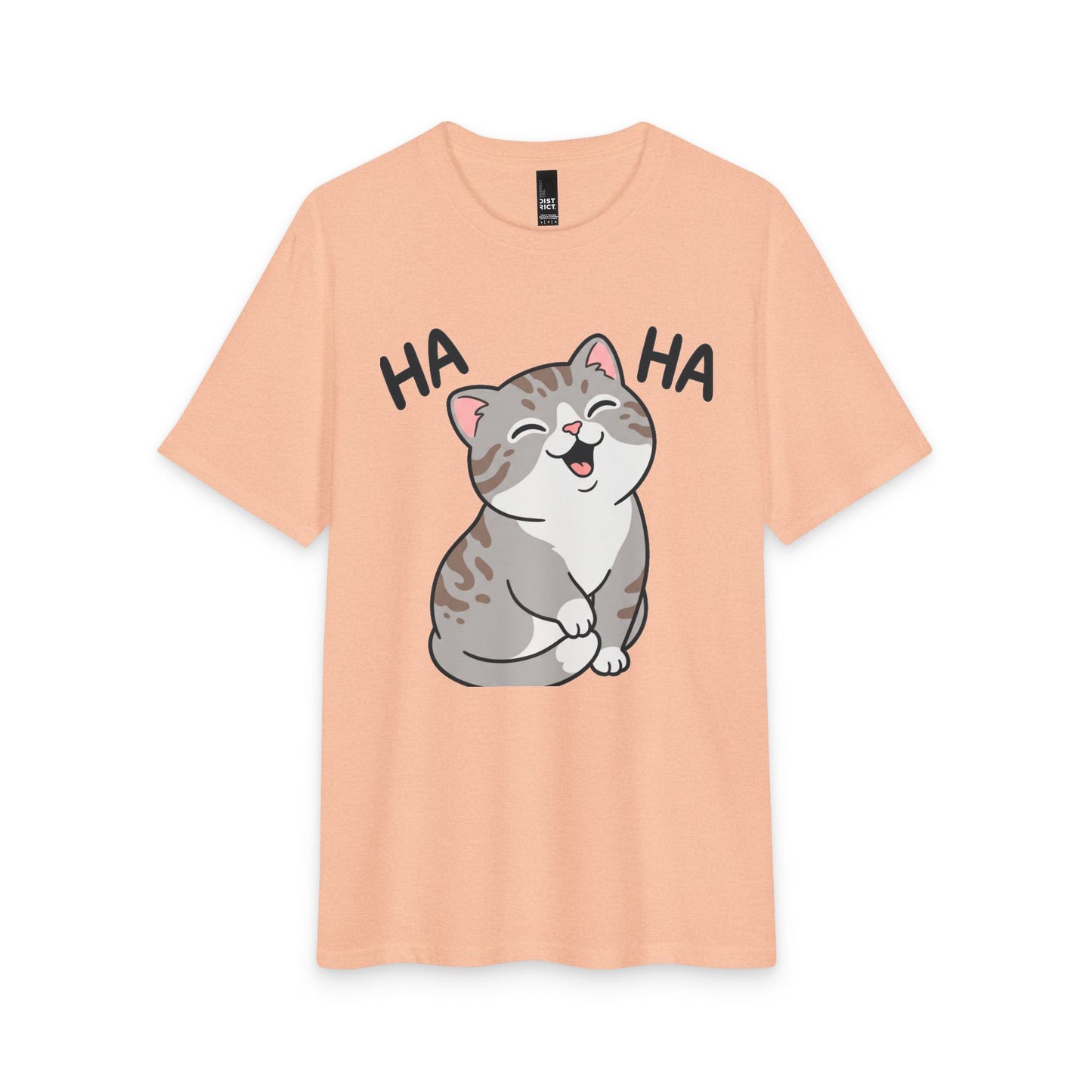 Laughing Cat T-Shirt — Cute 'HA HA' Graphic Tee