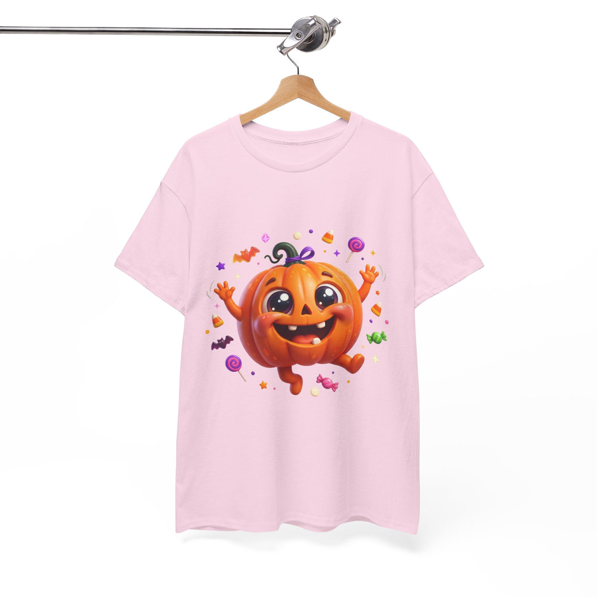Halloween Pumpkin T‑Shirt — Happy Jack-O'-Lantern Candy Graphic Tee