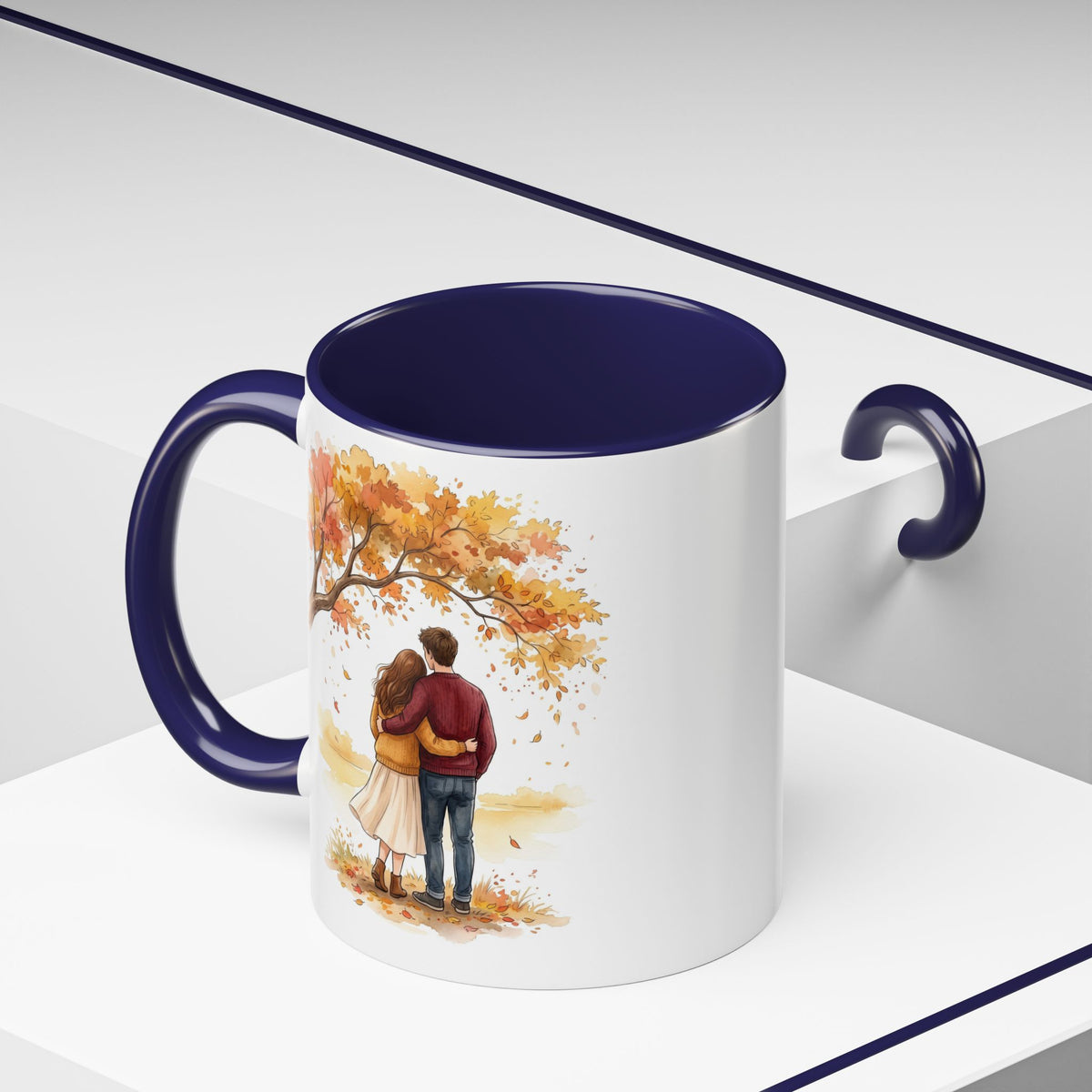 Autumn Couple Under Tree Coffee Mug