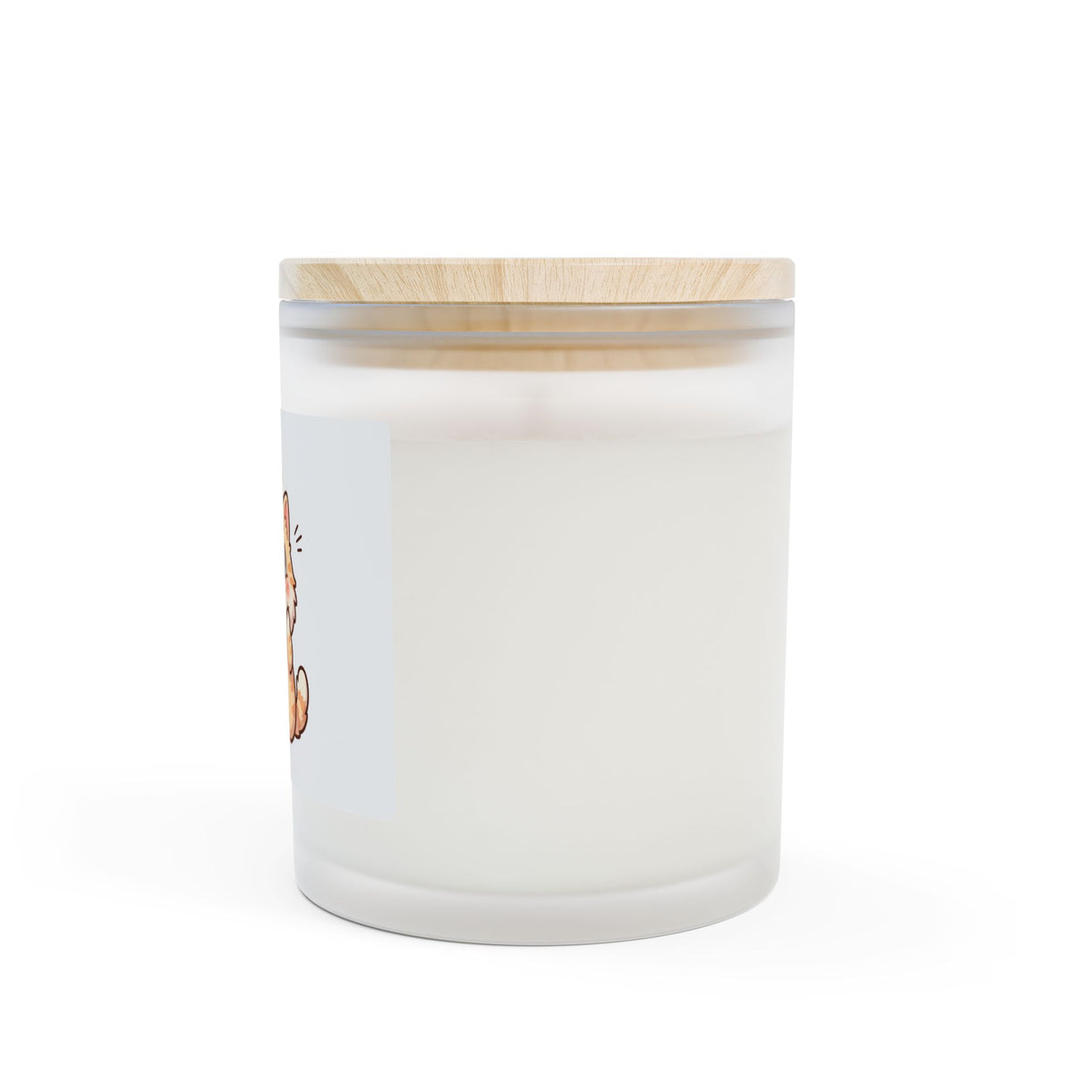 Cute Starry Cat Frosted Glass Candle — 11oz Decorative Scented Candle