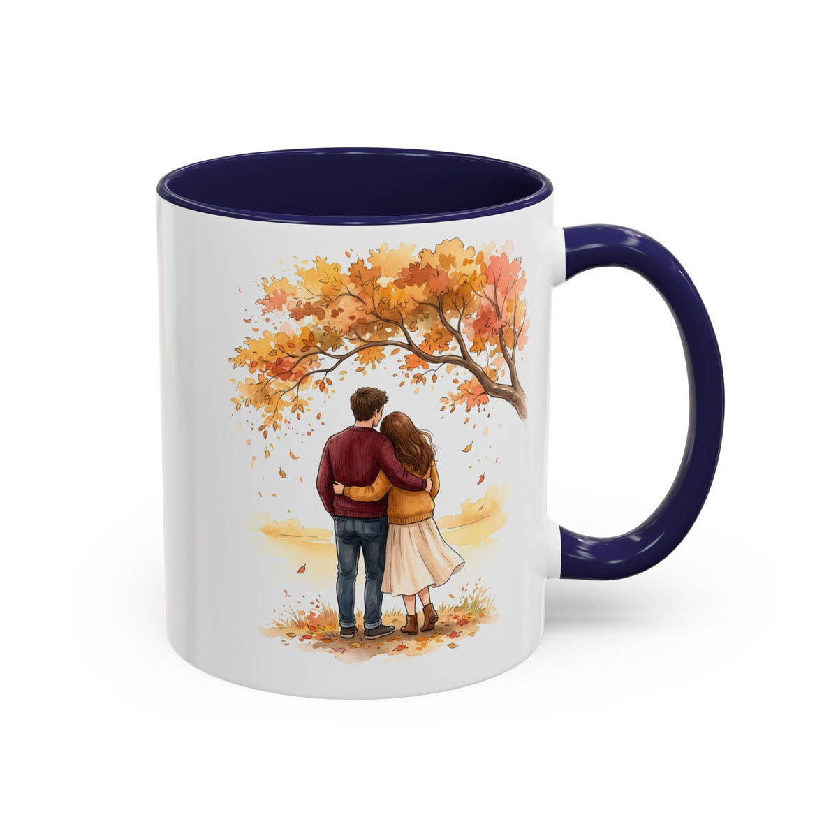 Autumn Couple Under Tree Coffee Mug