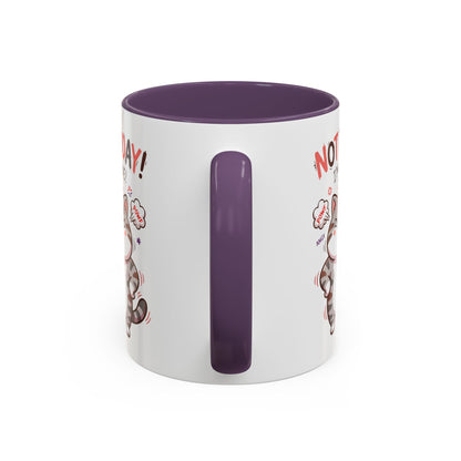 Funny Cat Mug - "Not Today! I'm Done" Accent Coffee Mug (11/15oz)