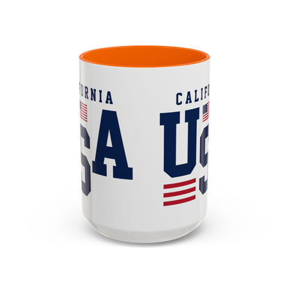 USA California Coffee Mug — Patriotic Accent 11/15oz