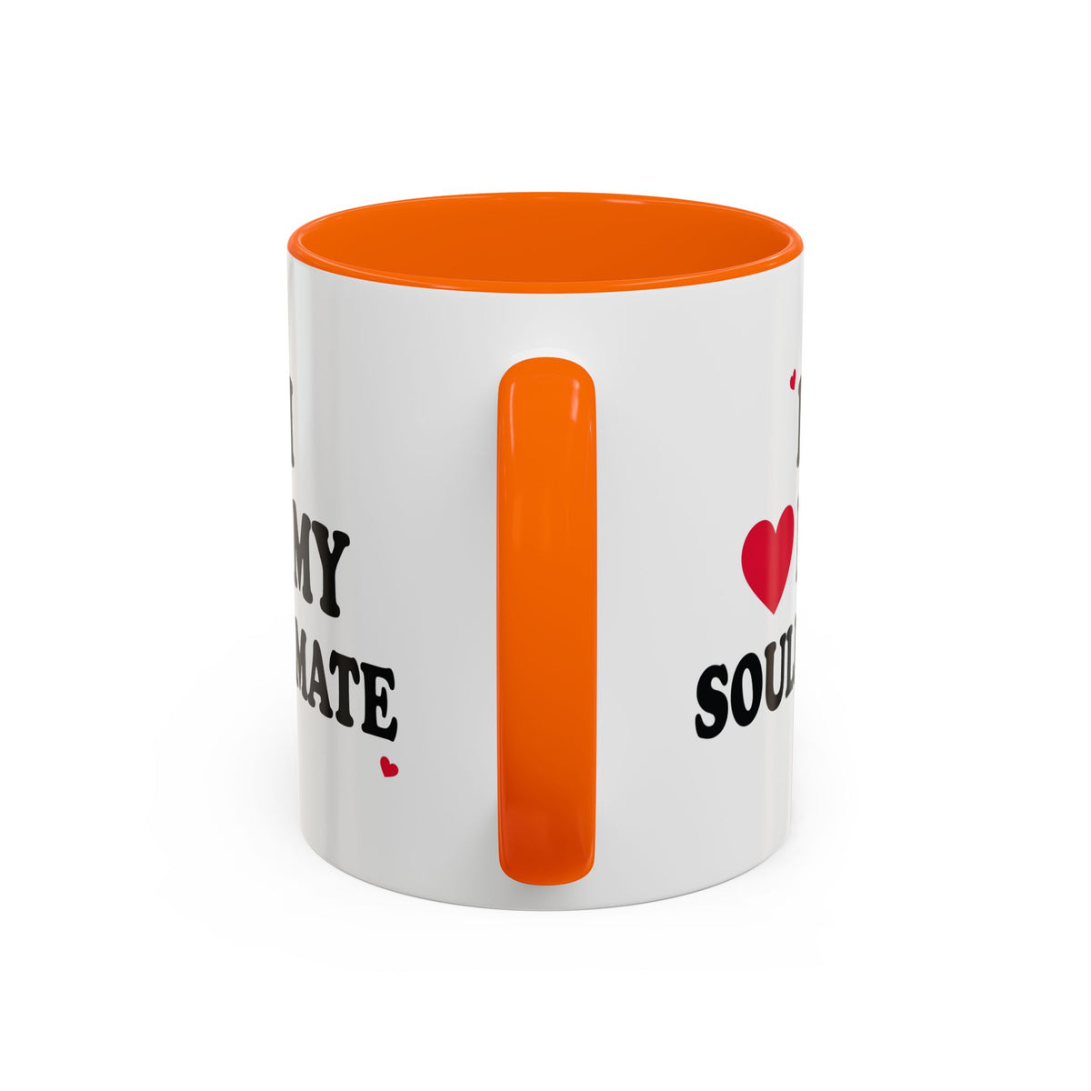 I Love My Soulmate Accent Coffee Mug