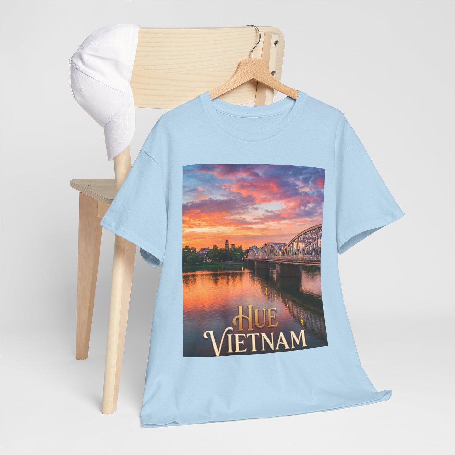 Hue Vietnam Sunset T-Shirt - Scenic Travel Souvenir Tee