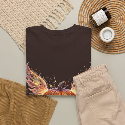 Halloween Pumpkin Tee — Winged Jack-O'-Lantern Graphic Shirt