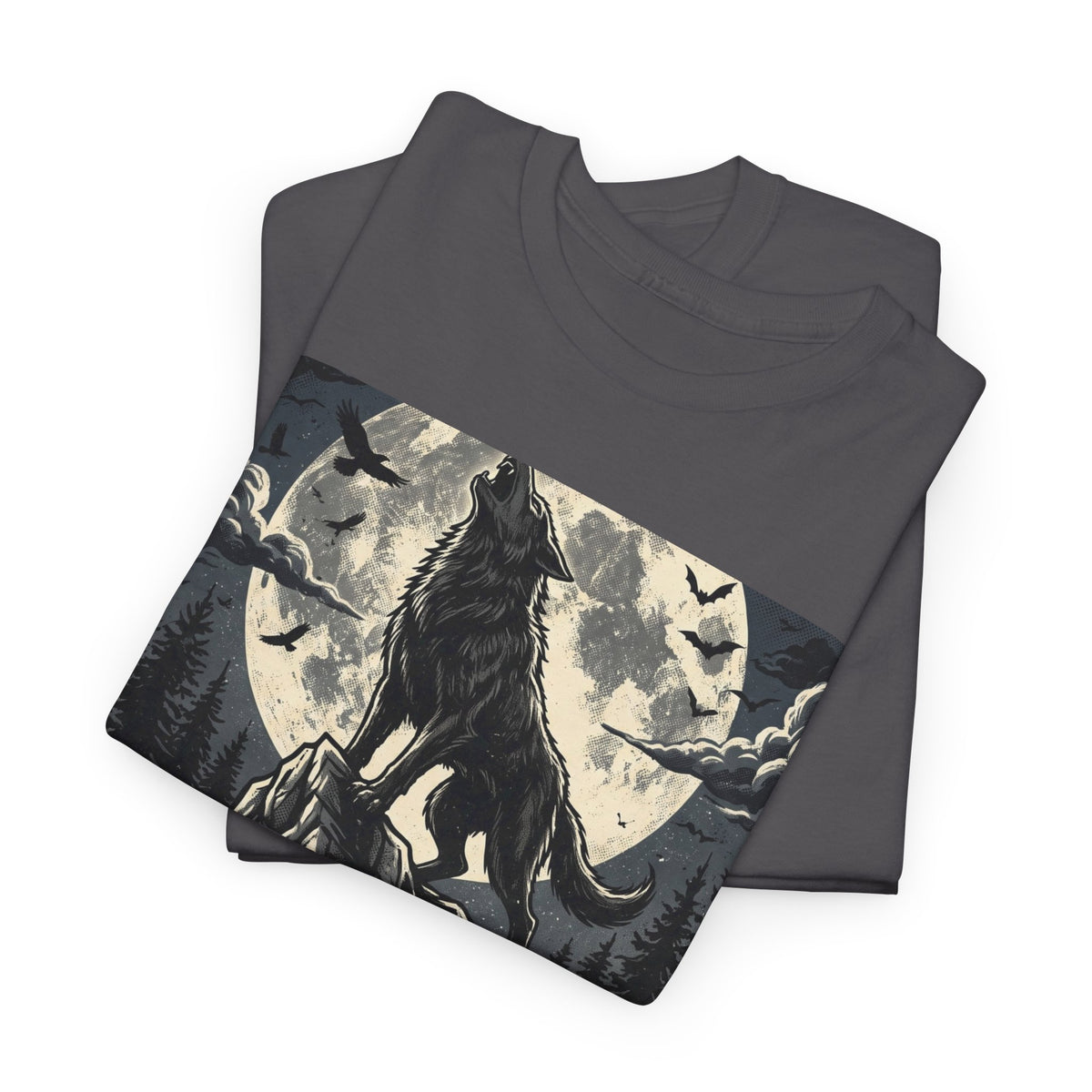 Full Moon Fever Wolf T-Shirt — 'Wild After Dark' Graphic Tee