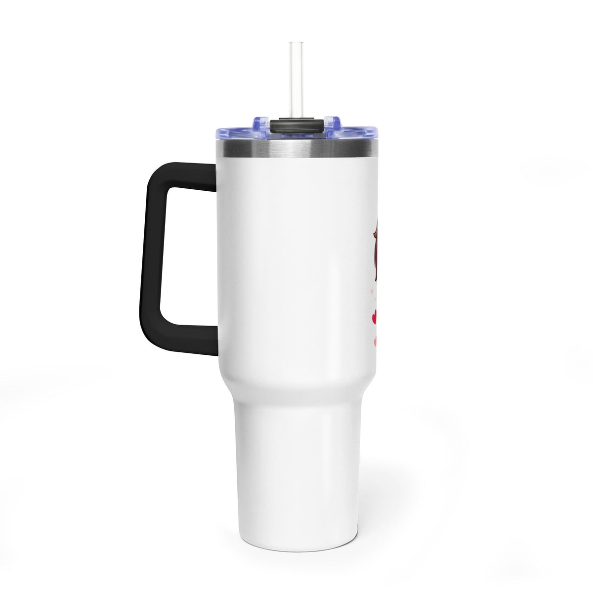 Cute Blushing Boy 40oz Vacuum Thermal Tumbler