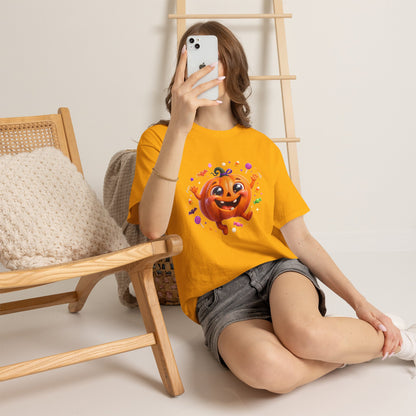 Halloween Pumpkin T‑Shirt — Happy Jack-O'-Lantern Candy Graphic Tee