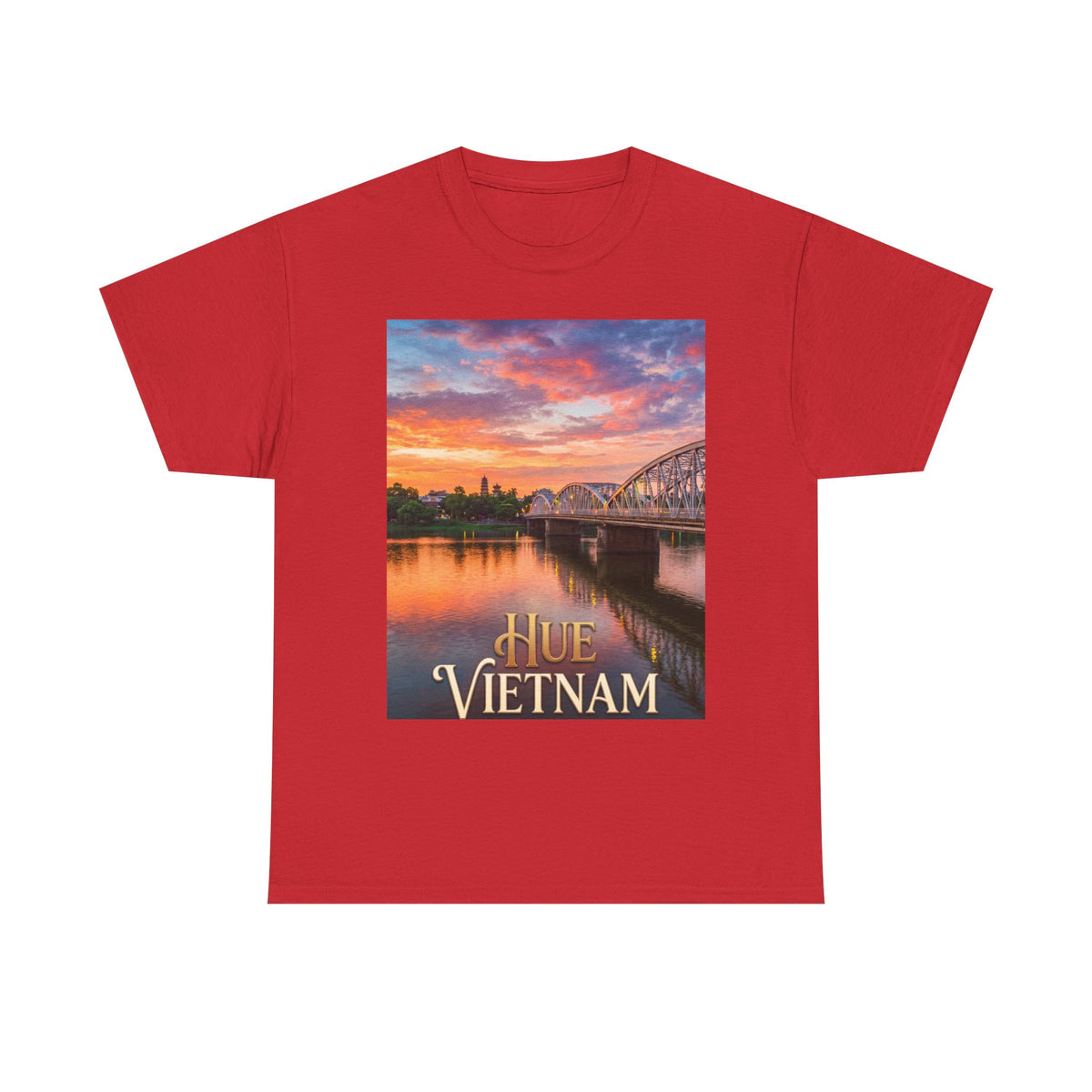 Hue Vietnam Sunset T-Shirt - Scenic Travel Souvenir Tee