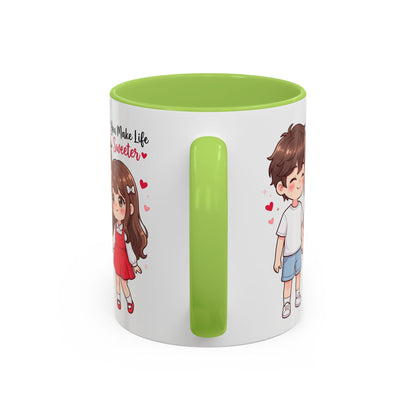You Make Life Sweeter Couple Coffee Mug