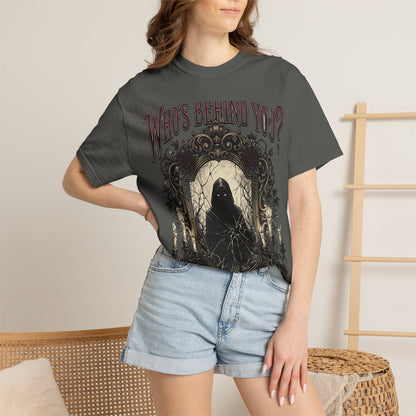 Who's Behind You? Gothic Grim Reaper T-Shirt