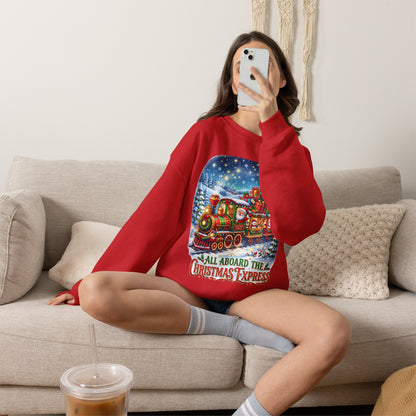 Christmas Express Crewneck Sweatshirt — All Aboard the Christmas Express Holiday Sweatshirt