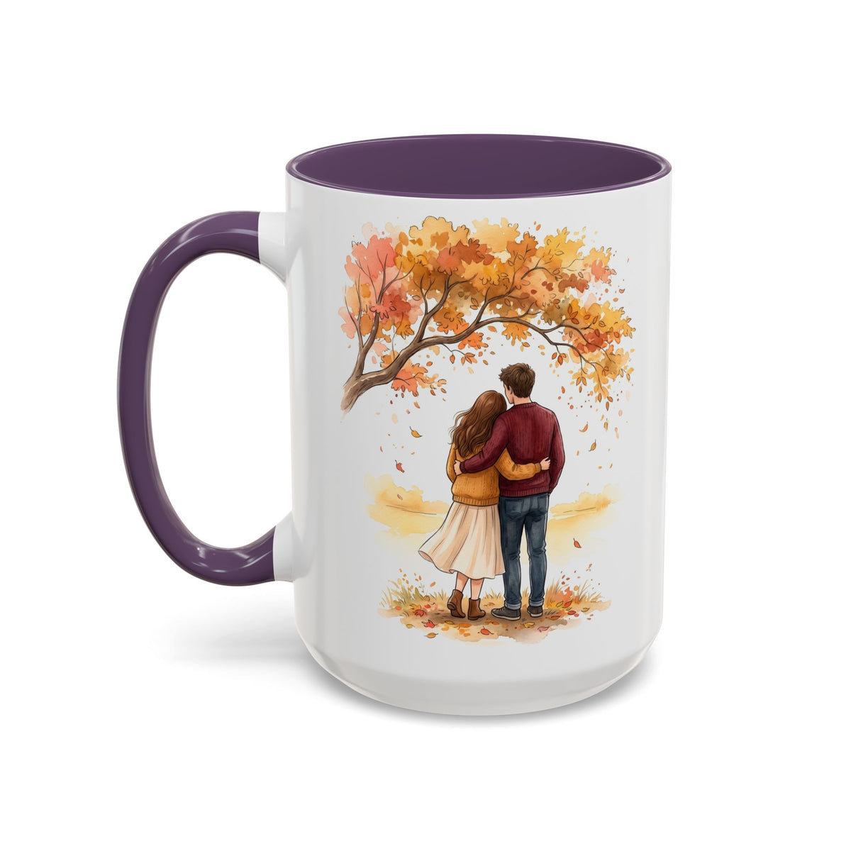 Autumn Couple Under Tree Coffee Mug