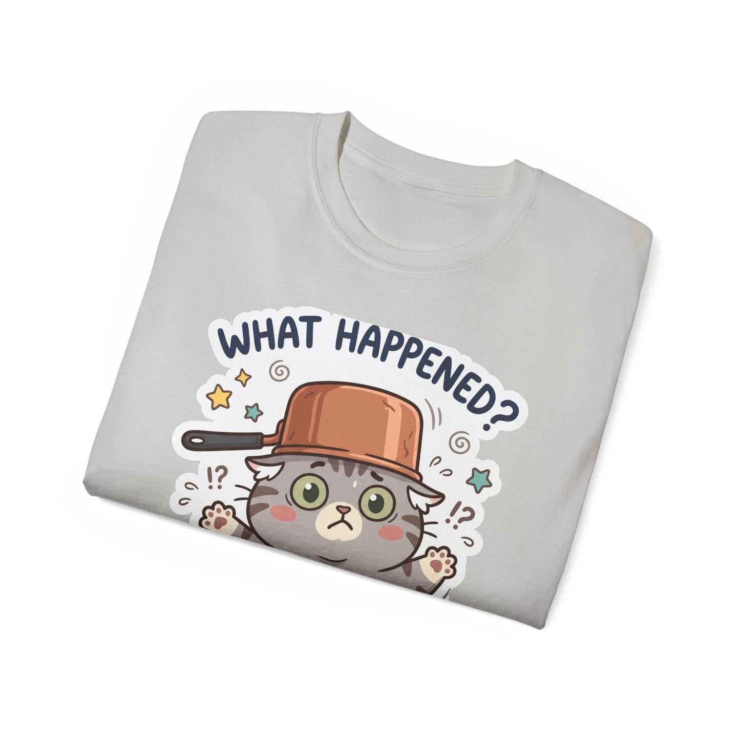 What Happened? Cute Kitten Graphic Tee