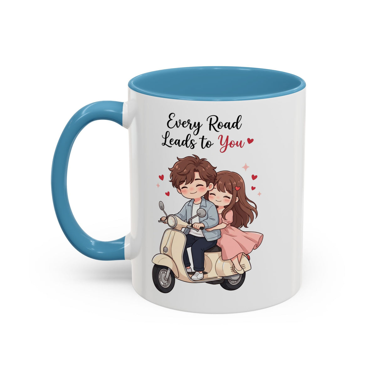 Every Road Leads to You Romantic Couple Coffee Mug
