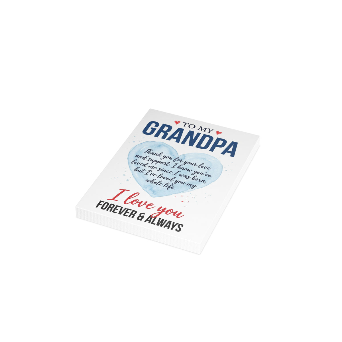 To My Grandpa Greeting Card – I Love You Forever & Always