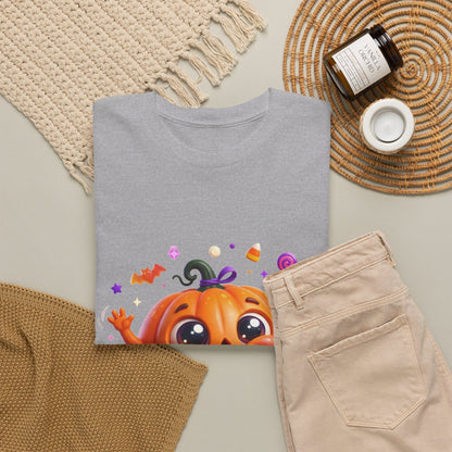 Halloween Pumpkin T‑Shirt — Happy Jack-O'-Lantern Candy Graphic Tee