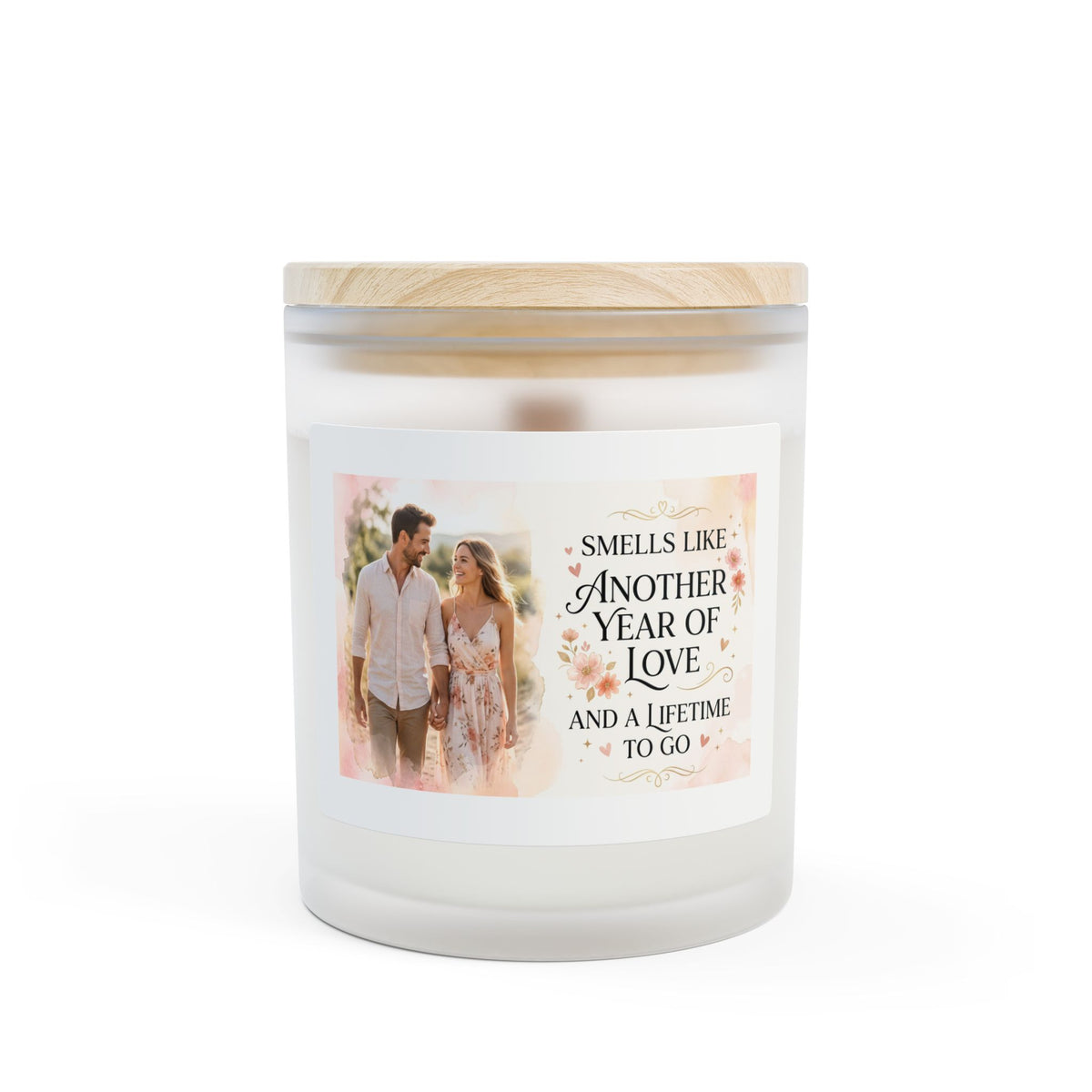 Anniversary Scented Candle — "Smells Like Another Year of Love" Frosted 11oz