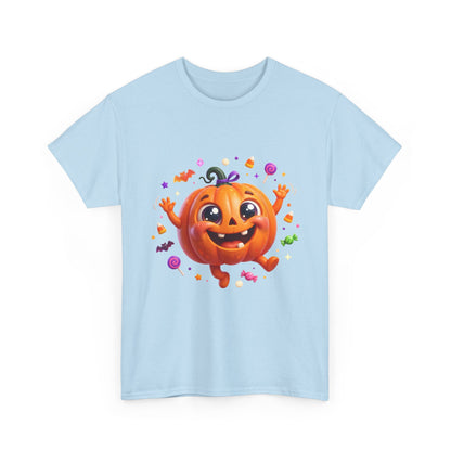 Halloween Pumpkin T‑Shirt — Happy Jack-O'-Lantern Candy Graphic Tee