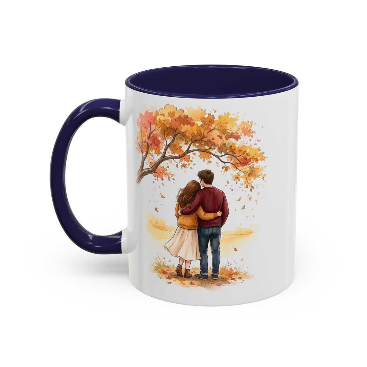 Autumn Couple Under Tree Coffee Mug