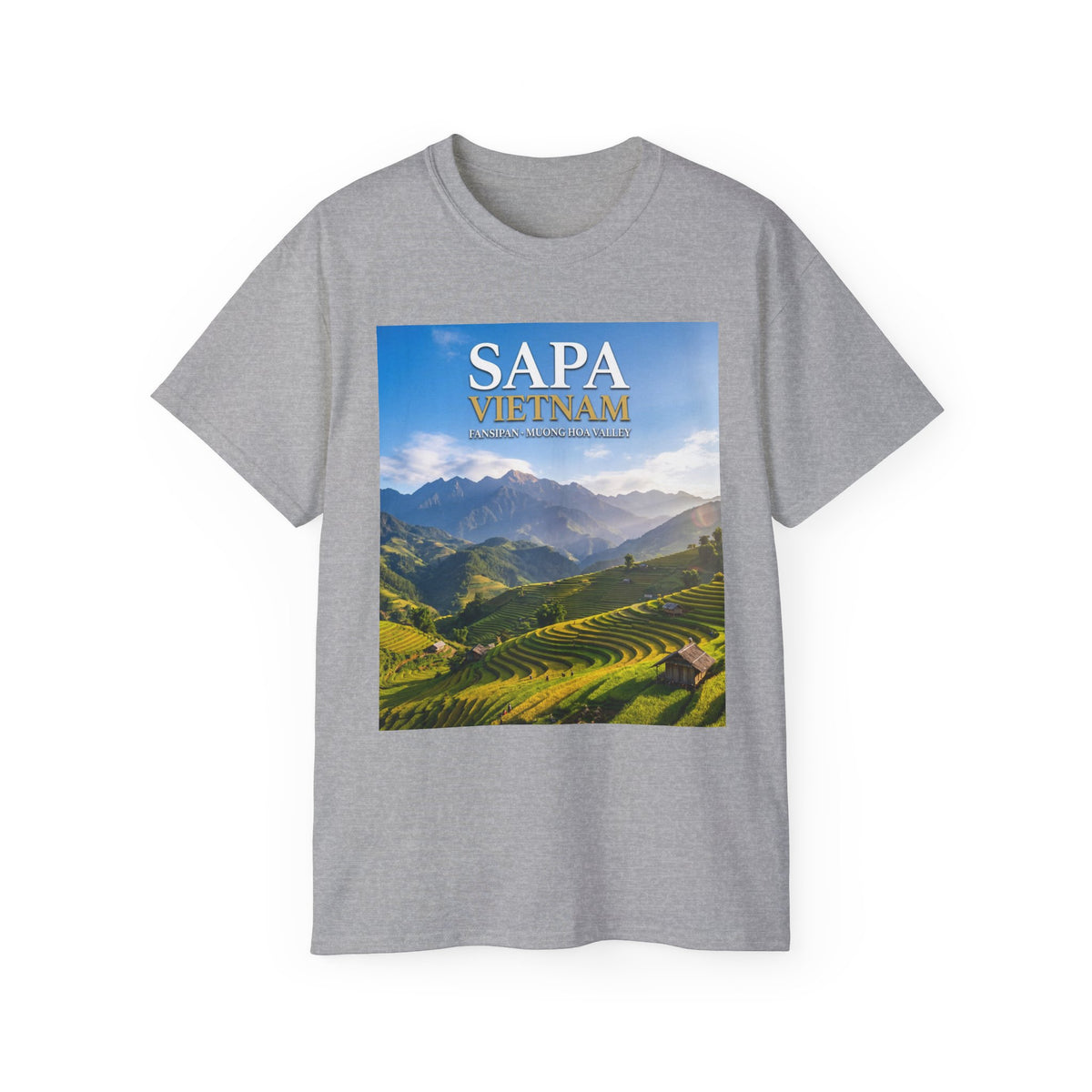 Sapa Vietnam Scenic Tee — Terraced Rice Field Travel T‑Shirt