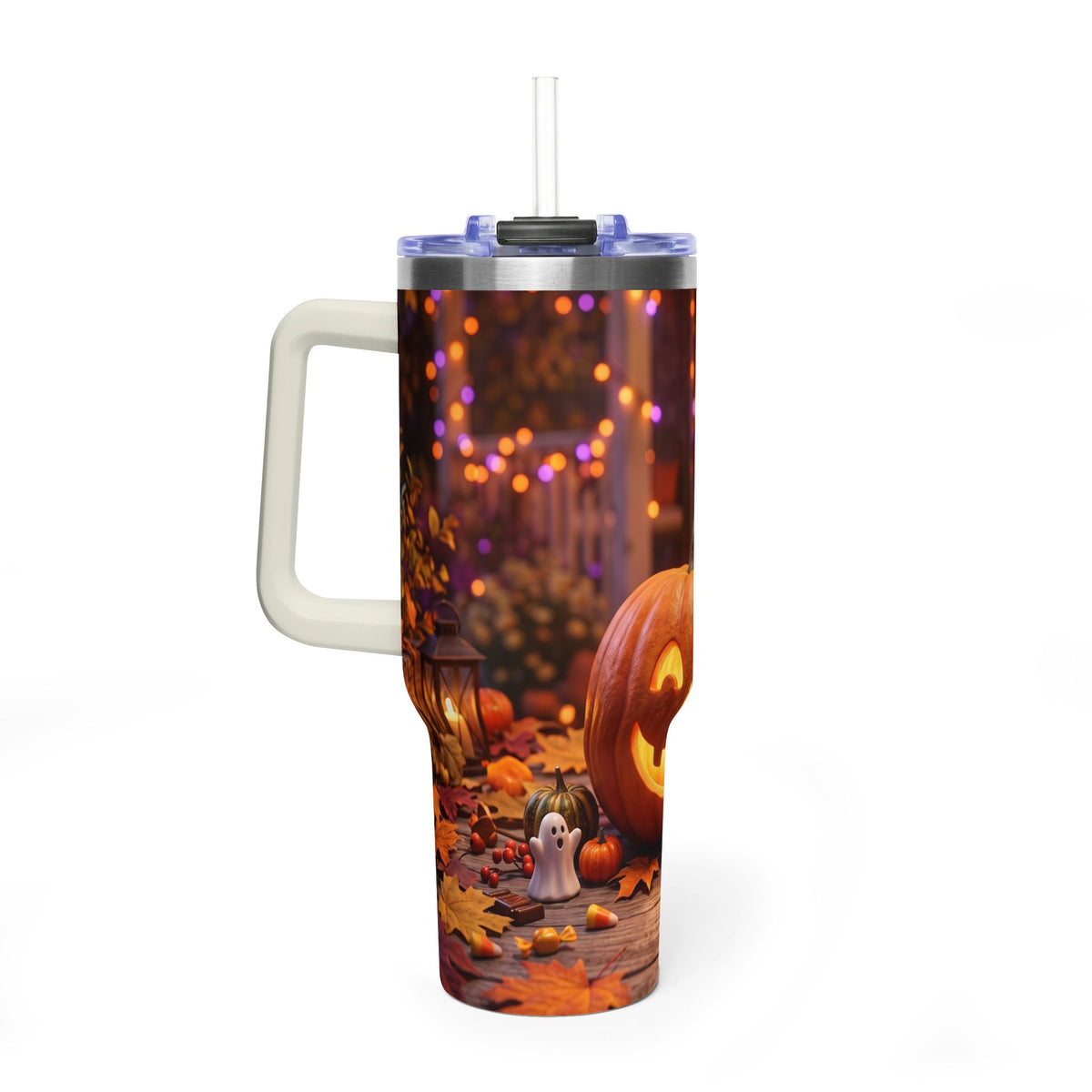 Halloween Pumpkin Jack-O’-Lantern 40oz Thermal Tumbler
